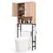 Over The Toilet Storage Cabinet with 2 Doors and Adjustable Shelf
